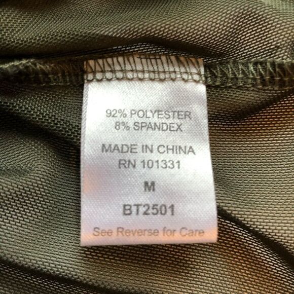 Charlotte Russe Tank tshirt  2 piece. green Medium NWOT - Picture 11 of 13